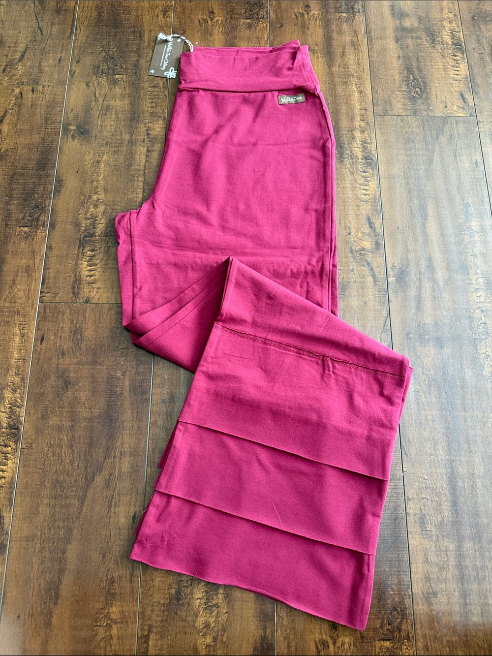 Matilda Jane Fuchsia Tiered Wide-Leg Pants